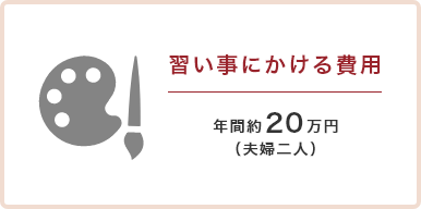 習い事にかける費用年間約20万円(夫婦二人)